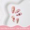 Wrapables 5D Embossed Colorful Flowers Nail Art Decal Stickers, Self Adhesive 3D Floral Design (Set of 4), Fresh Flowers
